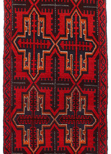 Dark Red Baluchi 2' 9 x 9' - No. 53911