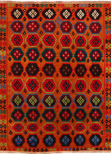 Multi Colored Baluchi 6' 1 x 7' 11 - No. 55182