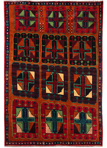 Multi Colored Baluchi 6' x 8' 1 - No. 55225