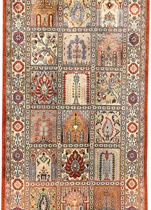 Multi Colored Bakhtiar 2' 6 x 6' 4 - No. 56872