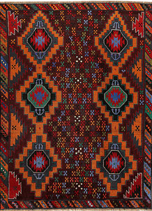 Multi Colored Baluchi 6' x 8' 1 - No. 57146