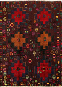 Multi Colored Baluchi 6' 2 x 7' 10 - No. 57151