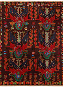 Multi Colored Baluchi 6' 3 x 8' - No. 57155