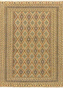 Multi Colored Mashwani 5' x 6' 5 - No. 61781