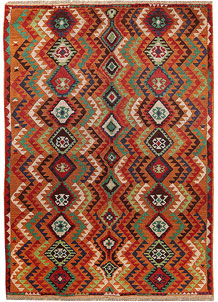 Multi Colored Baluchi 5' 8 x 8' - No. 61872