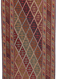 Multi Colored Mashwani 2' 10 x 12' 2 - No. 64268