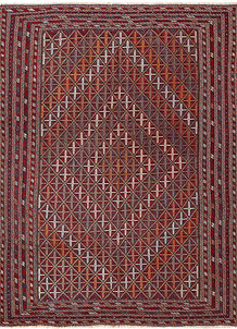Multi Colored Mashwani 6' 9 x 9' 1 - No. 64410