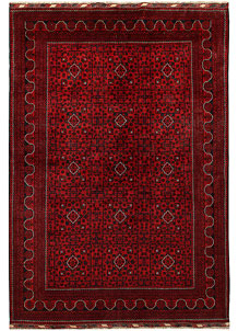 Dark Red Khal Mohammadi 6' 6 x 9' 5 - SKU 67010