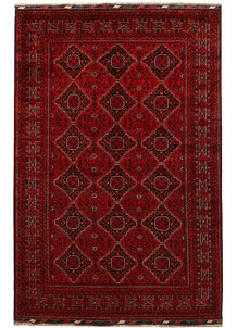 Dark Red Khal Mohammadi 6' 4 x 9' 10 - SKU 67019