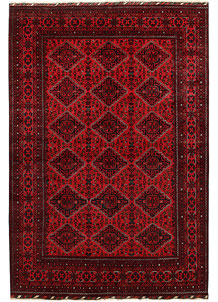 Dark Red Khal Mohammadi 6' 5 x 9' 6 - SKU 67020