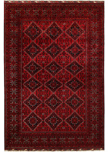 Dark Red Khal Mohammadi 6' 8 x 9' 9 - SKU 67040