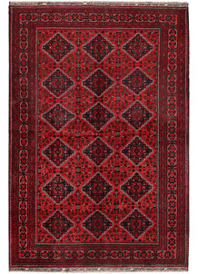 Dark Red Khal Mohammadi 6' 7 x 9' 8 - SKU 68088