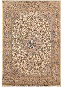 Blanched Almond Isfahan 5' 7 x 8' - SKU 68330