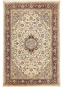 Blanched Almond Isfahan 5' 11 x 8' 11 - SKU 68437