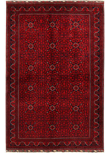 Dark Red Khal Mohammadi 6' 4 x 9' 6 - SKU 68661