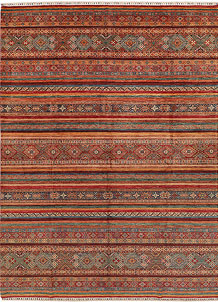 Multi Colored Kazak 8' 10 x 12' - SKU 71563