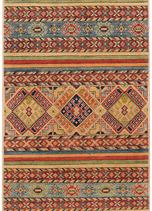 Multi Colored Kazak 2' 6 x 6' 2 - SKU 73320