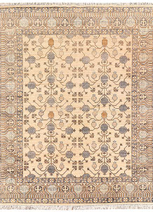 Blanched Almond Oushak 7' 11 x 9' 9 - SKU 73465