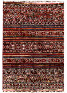 Multi Colored Kazak 5' 9 x 8' - SKU 73512